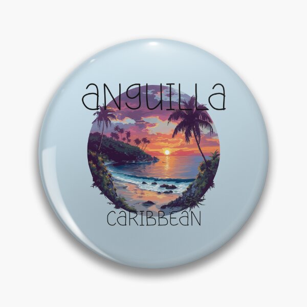 Item preview, Anguilla - Caribbean (with Black Lettering) designed and sold by VelvetRoom.