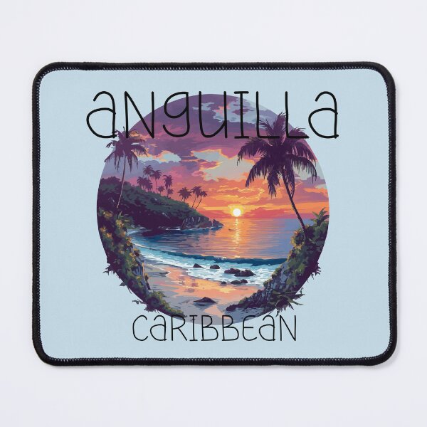 Item preview, Anguilla - Caribbean (with Black Lettering) designed and sold by VelvetRoom.