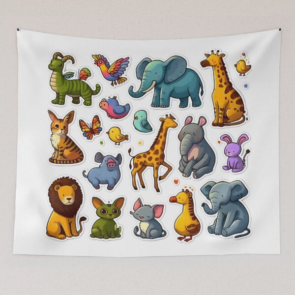 Item preview, Dynamic Animal Palette designed and sold by AI-Only Creations.