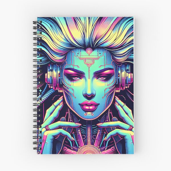 Item preview, Futuristic Neon Cyborg Art designed and sold by SportyAndArtful.