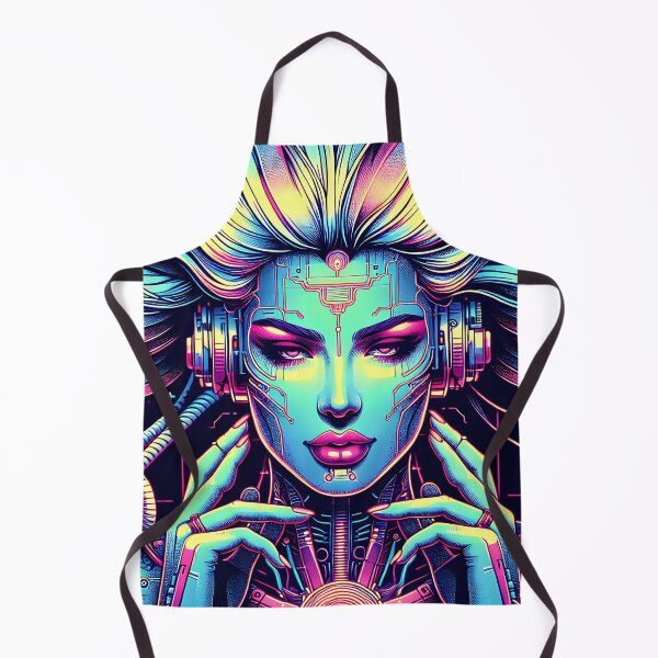 Item preview, Futuristic Neon Cyborg Art designed and sold by SportyAndArtful.