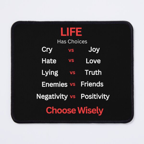 Item preview, Life Choices - Motivational - Inspiring - thought provoking - choose wisely designed and sold by LBKdesigns.