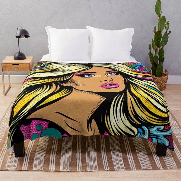 Item preview, Vibrant Comic Pop Art Portrait designed and sold by SportyAndArtful.