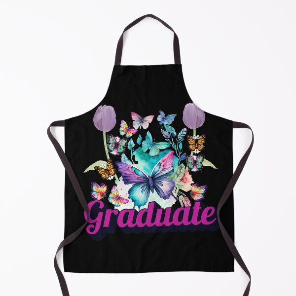 Item preview, Graduate Colorful Butterflies with Leaves Collagen Design designed and sold by Raise2Shine.