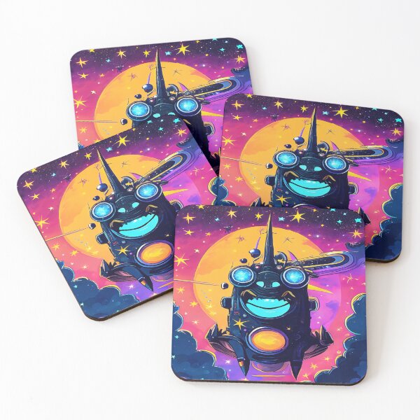 Item preview, Blue Fireball Cartoon Robot designed and sold by ArtC-Designs by Kathy Higgins.