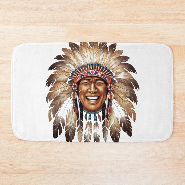 Item preview, Native American with smile designed and sold by YounexxART.