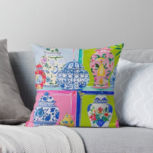 Item preview, Preppy ginger jars patchwork designed and sold by SophieClimaArt.
