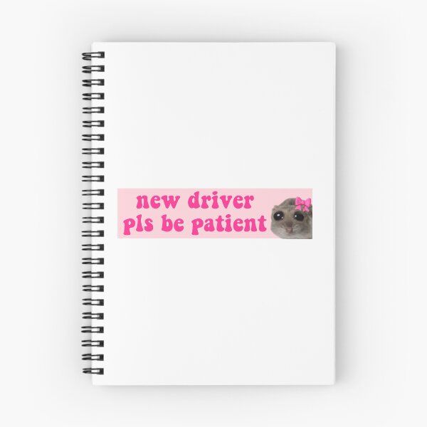 Item preview, New driver please be patient tiktok Coquette Sad hamster meme designed and sold by vyascreations.