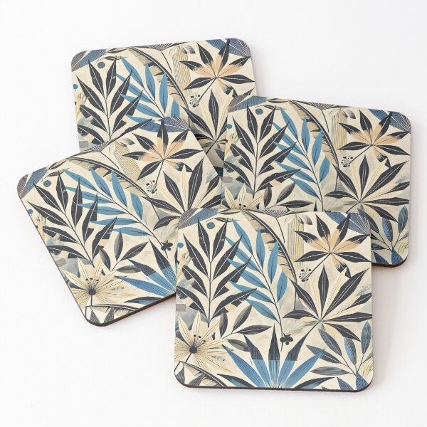 Item preview,  Stylized Tropical Pattern - Palm Leaves and Exotic Flowers designed and sold by Marinaso.