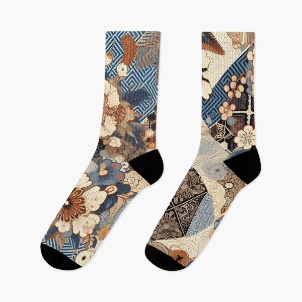 Item preview, Vintage Floral Geometric Pattern designed and sold by RkskArt.