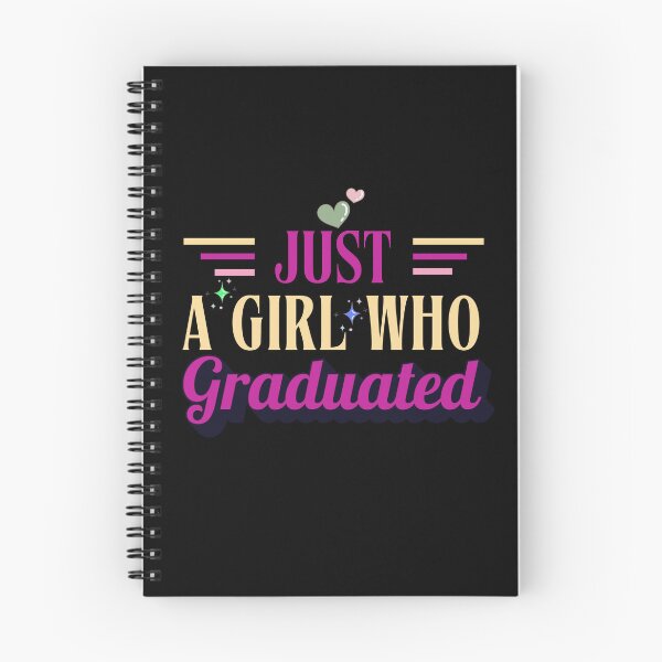 Item preview, Just A Girl Who Graduated Typographic Colorful Graduate Girls Design designed and sold by Raise2Shine.