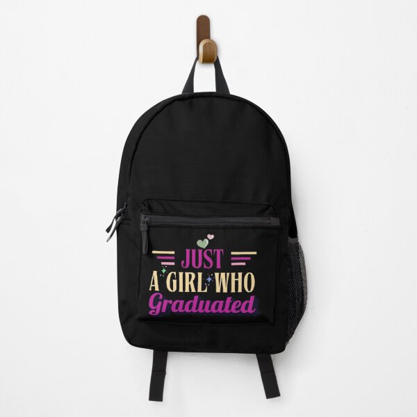 Item preview, Just A Girl Who Graduated Typographic Colorful Graduate Girls Design designed and sold by Raise2Shine.