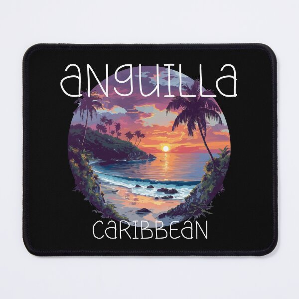 Item preview, Anguilla - Caribbean (with White Lettering) designed and sold by VelvetRoom.
