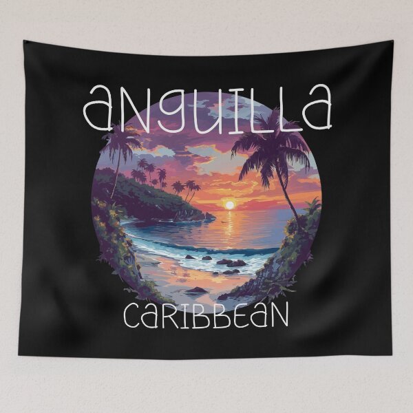 Item preview, Anguilla - Caribbean (with White Lettering) designed and sold by VelvetRoom.