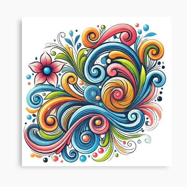 Item preview, Spirals and Flowers designed and sold by FusiTink.