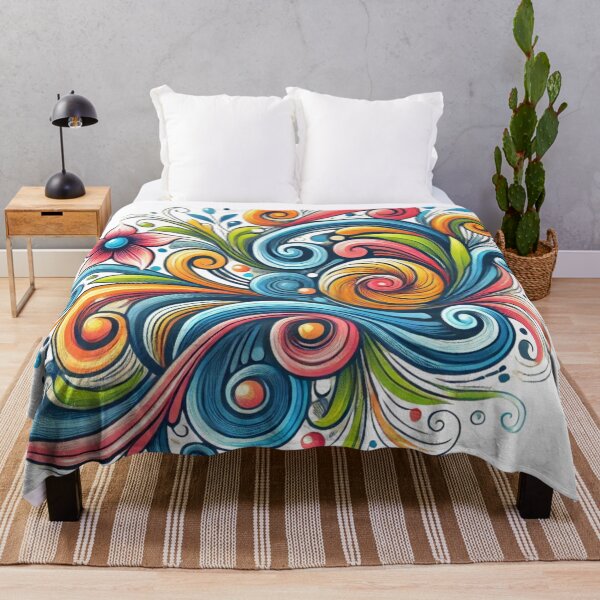 Item preview, Spirals and Flowers designed and sold by FusiTink.