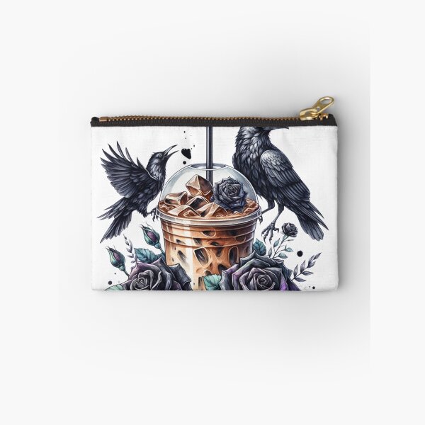 Item preview, Iced Coffee Black Roses Crows designed and sold by EarthArtAvencha.