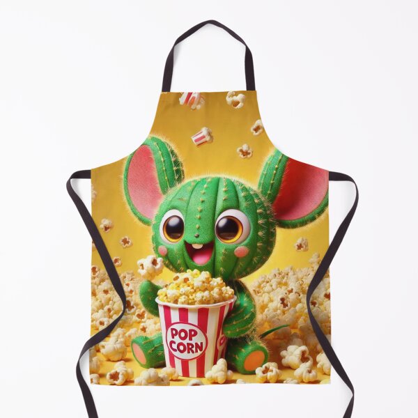 Item preview, Popcorn Party with a Cactus Mouse designed and sold by Sillytoe.