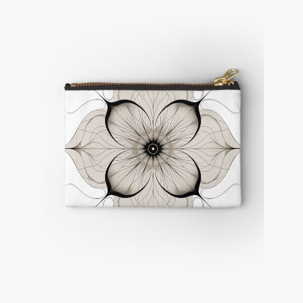 Item preview, Minimalist floral fractal line art sephia designed and sold by alpacawerks.