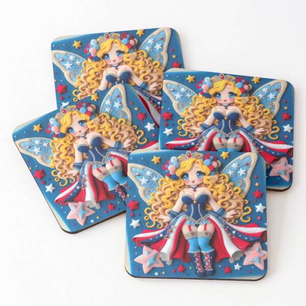 Item preview, Americana Burlesque Fairy 4 designed and sold by FairytalePress.