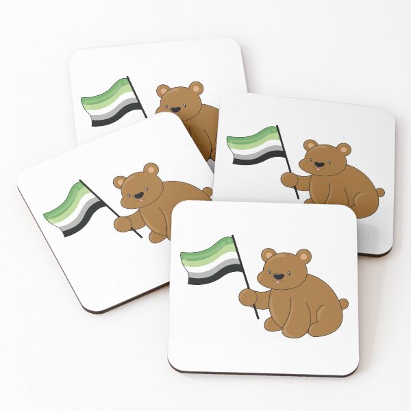 Item preview, Pride Bear (Aromantic Flag) designed and sold by Rustmm.
