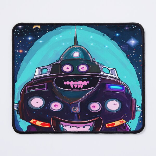 Item preview, Happy Cartoon Robot in Space  designed and sold by ArtC-Designs by Kathy Higgins.