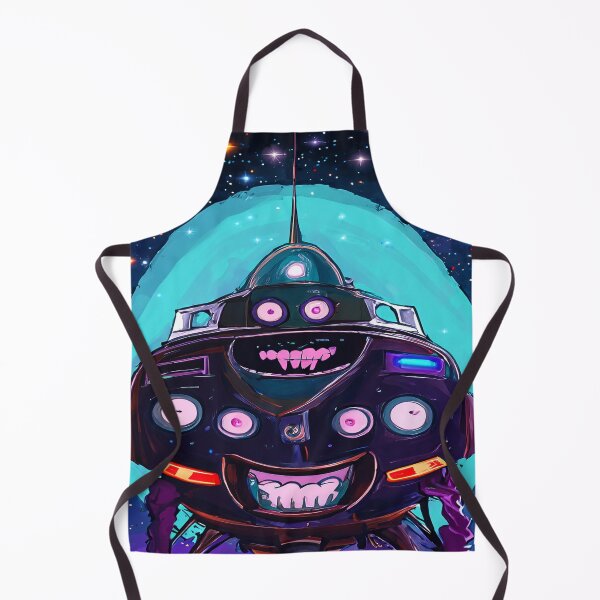 Item preview, Happy Cartoon Robot in Space  designed and sold by ArtC-Designs by Kathy Higgins.