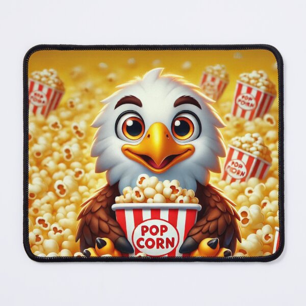 Item preview, Popcorn Extravaganza with a Cheerful Eagle designed and sold by Sillytoe.