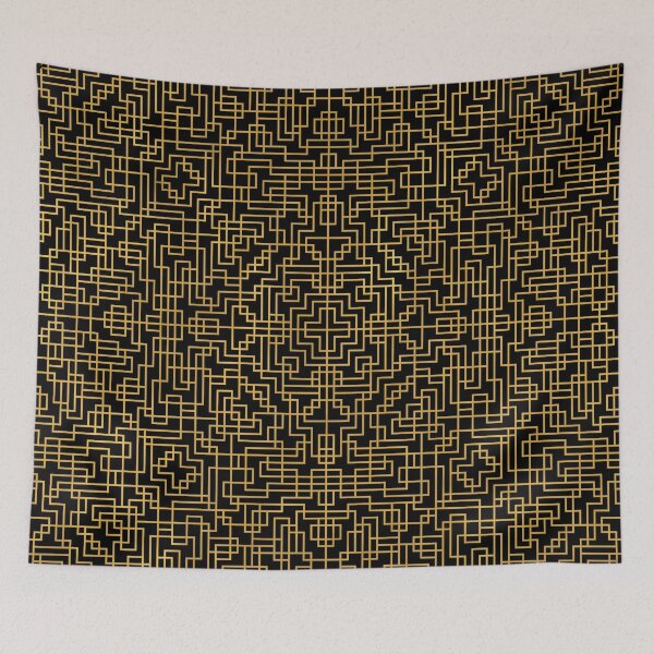 Item preview, Geometric Symmetry Gold designed and sold by fimbisdesigns.