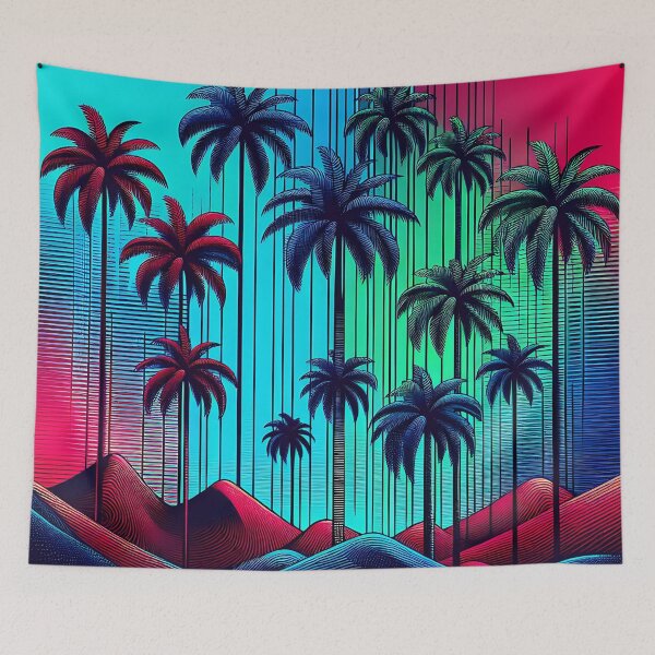 Item preview, Neon Palm Tree Oasis designed and sold by SportyAndArtful.