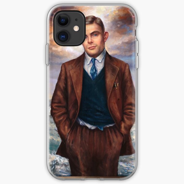"Alan Turing" by Maxime Xavier iPhone Soft Case