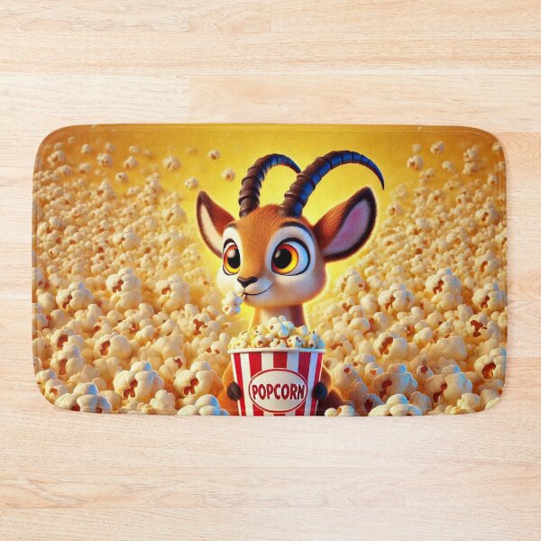 Item preview, Popcorn Party with an Adorable Ibex designed and sold by Sillytoe.