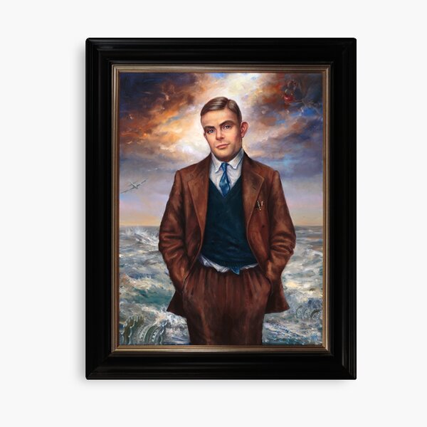"Alan Turing" by Maxime Xavier Canvas Print