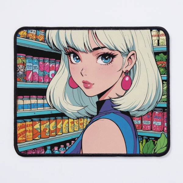 Item preview, Anime girl at the grocery store designed and sold by Millionsxi.