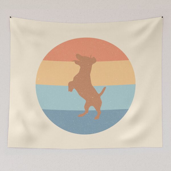 Item preview, Jack Russell Terrier Dog Worn Pastel Retro Design designed and sold by kakarikihill.