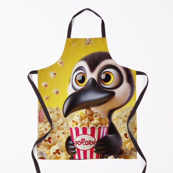 Item preview, Popcorn Delight with a Cute Jabiru designed and sold by Sillytoe.