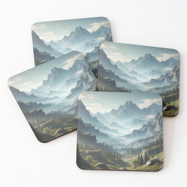 Item preview, mountainous landscape designed and sold by LatiendaOnline.