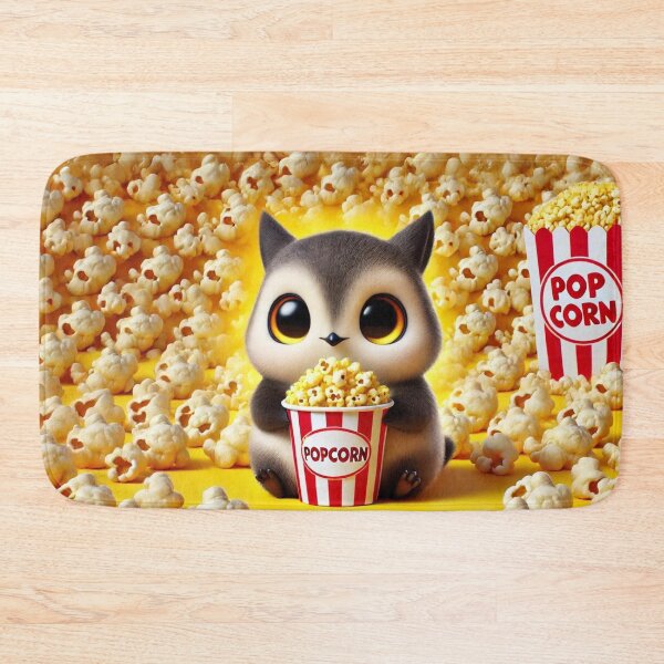 Item preview, Popcorn Party with a Cute Kagu designed and sold by Sillytoe.