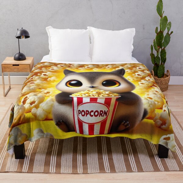 Item preview, Popcorn Party with a Cute Kagu designed and sold by Sillytoe.