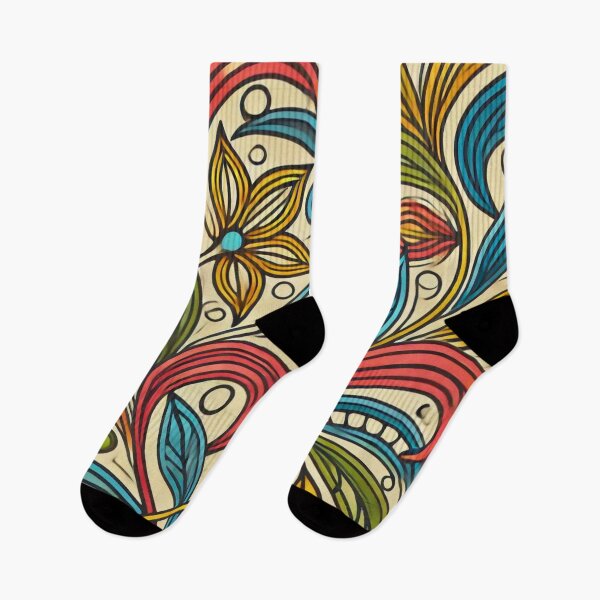 Item preview, Title: Colorful Abstract Floral Pattern - Artistic and Vibrant Design designed and sold by Marinaso.