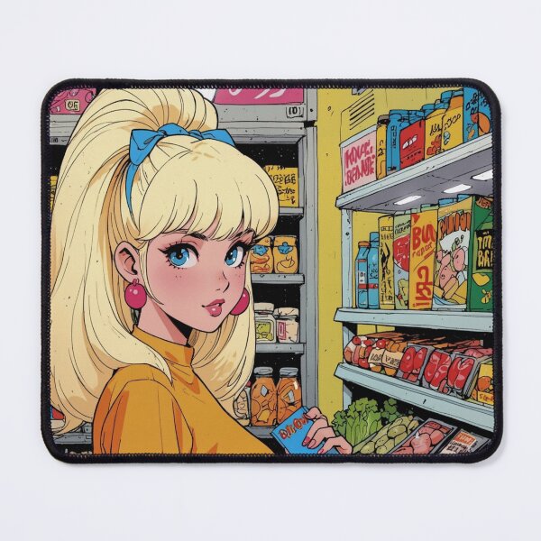 Item preview, Anime girl at the grocery store designed and sold by Millionsxi.