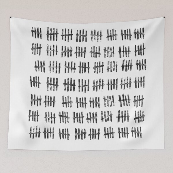 Item preview, Distressed tally marks design designed and sold by GetItGiftIt.