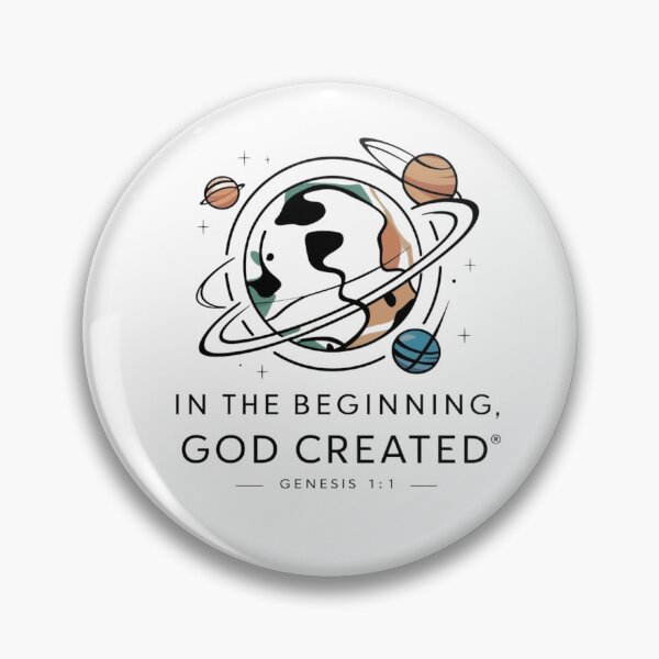 Item preview, In the Beginning God Created, Genesis 1:1 designed and sold by Faithloveshop.