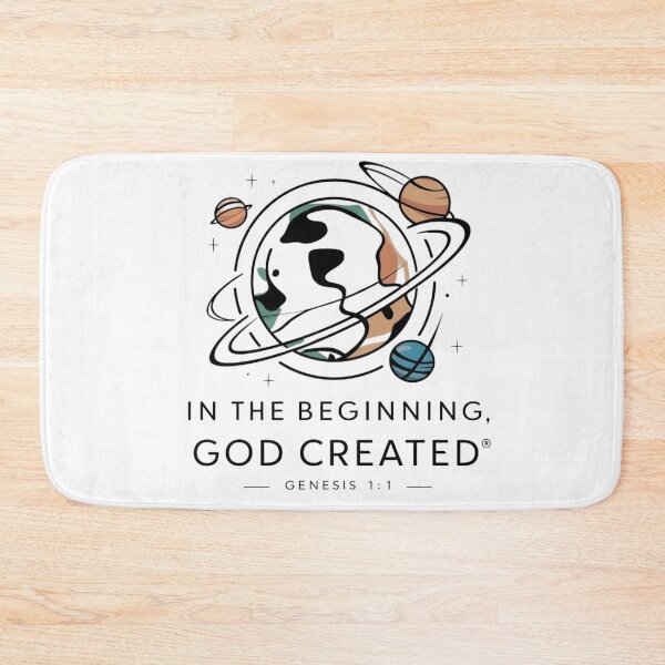 Item preview, In the Beginning God Created, Genesis 1:1 designed and sold by Faithloveshop.