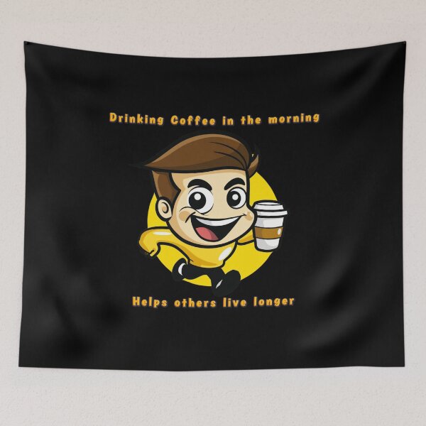 Item preview, Drinking Coffee in the Morning, Helps Others Live Longer designed and sold by Travelslightly.