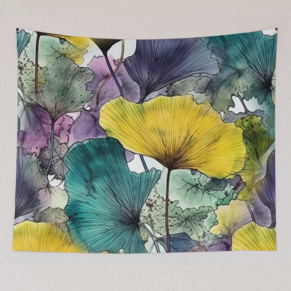 Item preview, Colors ginko biloba leaves nature #pattern #nature designed and sold by JBJart.