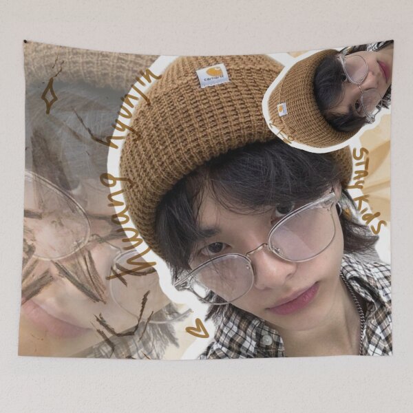 Item preview, Hyunjin with crochet hat designed and sold by Sianheszartt.