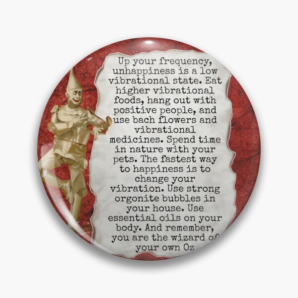 Item preview, Wizard of Oz Tinman Happiness Red Gold Classic designed and sold by jacqklin.