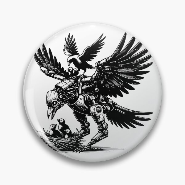 Item preview, Cyberpunk Gothic Raven - Nature vs Tech designed and sold by dreamsagellc.