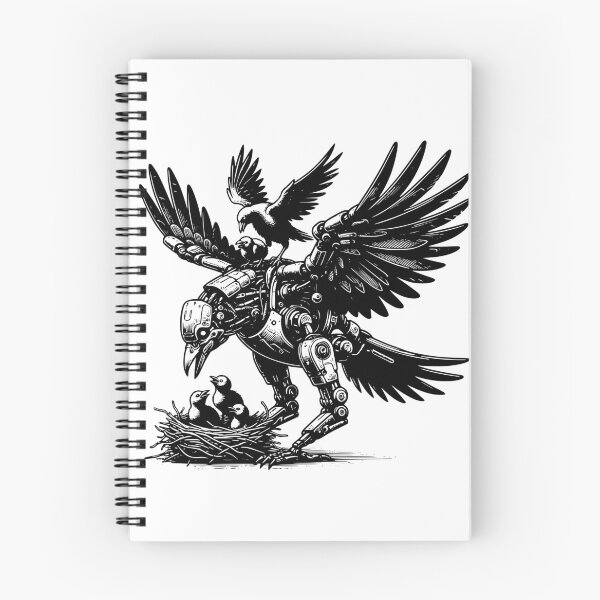 Item preview, Cyberpunk Gothic Raven - Nature vs Tech designed and sold by dreamsagellc.